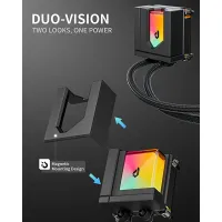 upHere E240KC 240mm AIO Liquid CPU Cooler - Black